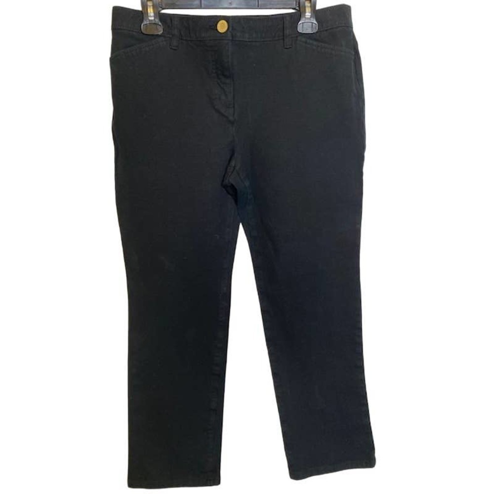 Chicos‎ So Slimming Black Slim Leg Jeans Stretchy Size 2 Short/ US Medium